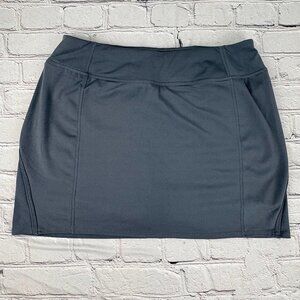 Tangerine Active Grey Charcoal Pull-On Athletic Skort Skirt with Shorts